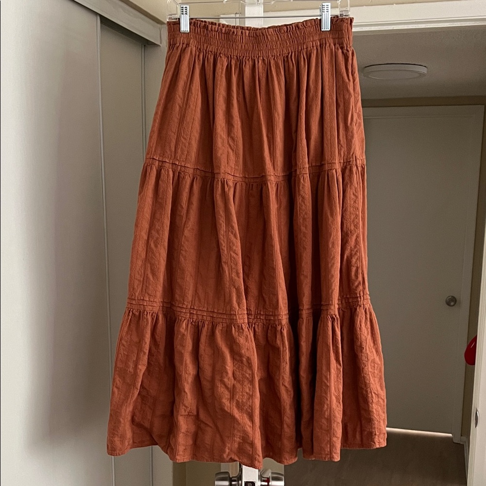 Universal Thread Terracotta Flowy Maxi Skirt 🧡